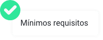 Mínimos requisitos